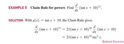 Chain rule for powers example