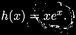 h(x) = x e^x
