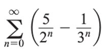 Example of a geometric series with shifted exponent