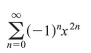 Example of a series with alternating sign and variable denominator