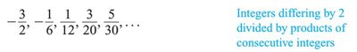 Sequence of integers divided by products of consecutive integers