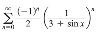 Example of a power series centered at x = 3
