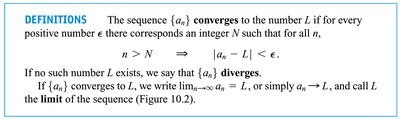 Definition of sequence convergence