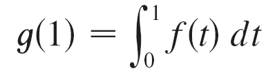 g(1) area calculation