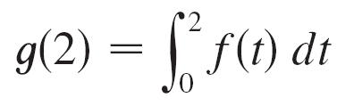 g(2) area calculation