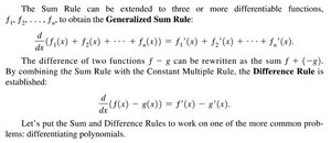 Generalized Sum and Difference Rule
