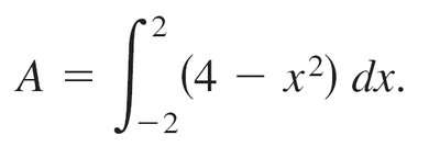 Area bounded by y = 4 - x^2 and the x-axis
