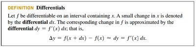 Definition of Differentials