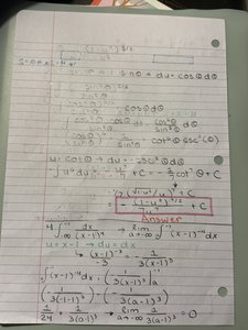 Integration of cotangent and cosecant functions