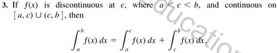 Type II improper integral with discontinuity at c