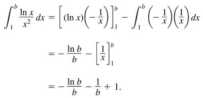 Step-by-step solution for integral of ln(x)/x^2