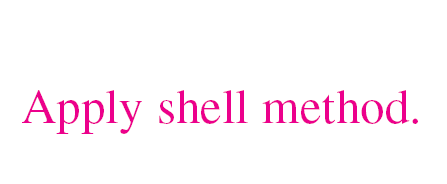 Shell method result