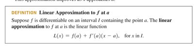 Definition of linear approximation