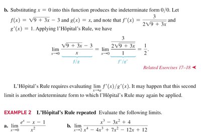 L'Hôpital's Rule example 2