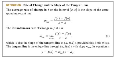 Alternative definition of the derivative