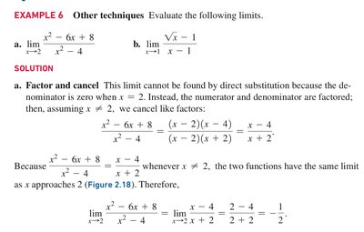Example of factoring and canceling to evaluate a limit