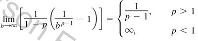 p-test for improper integrals