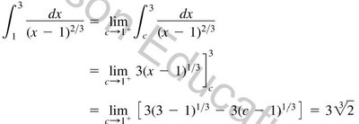 Example of Type II improper integral