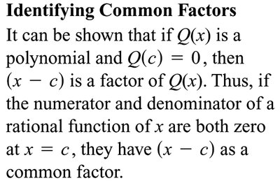 Graphs of rational functions with same limit