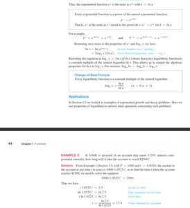 Graph of exponential decay and half-life