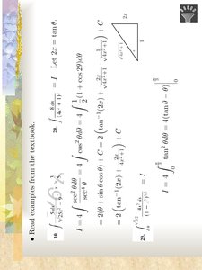 Worked example of trig substitution