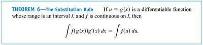 Theorem 6 - The Substitution Rule