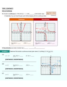 Continuity at a point