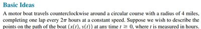 Basic Ideas: Circular motion scenario