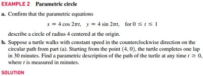 Example 2: Parametric circle