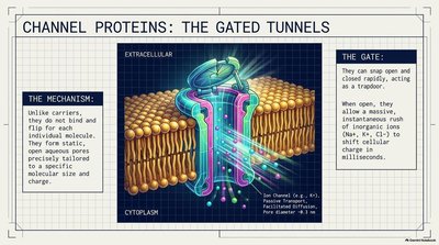 Channel proteins: The gated tunnels