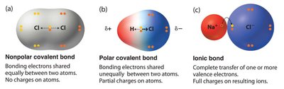 Nonpolar, polar, and ionic bonds