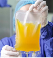 Bag of plasma for transfusion