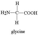 Structure of glycine, an amino acid