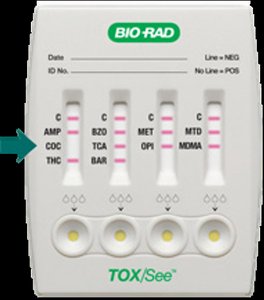 Drug test panel using immunoassay