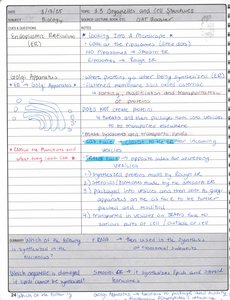 Golgi apparatus diagram