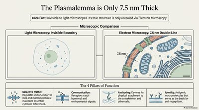 Plasmalemma Thickness and Microscopy