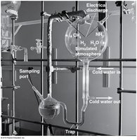 Miller-Urey experiment apparatus