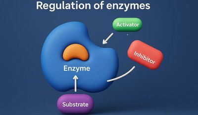 Regulation of enzymes: activator and inhibitor
