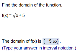 Domain of radical function