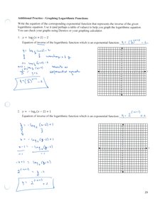 Additional graphing practice for logarithmic functions