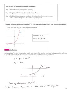 Logarithmic and exponential forms and table