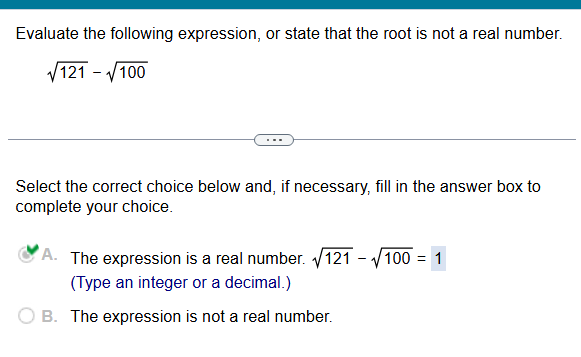Subtracting square roots
