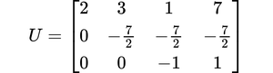 Elimination after pivoting