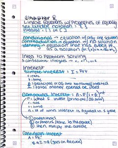Linear equations, set builder notation, and interval notation