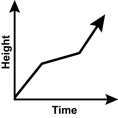graph D: piecewise linear