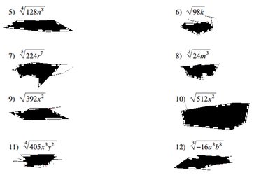 Variable radical simplification answer