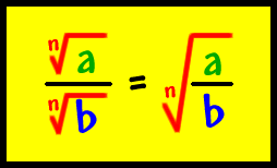 Quotient rule for square roots