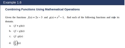 Composing functions example