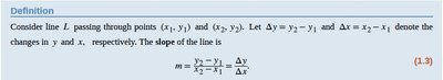 Point-slope equation