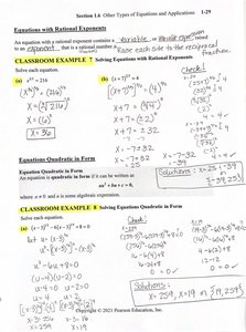 Solving equations with rational exponents example and solution check